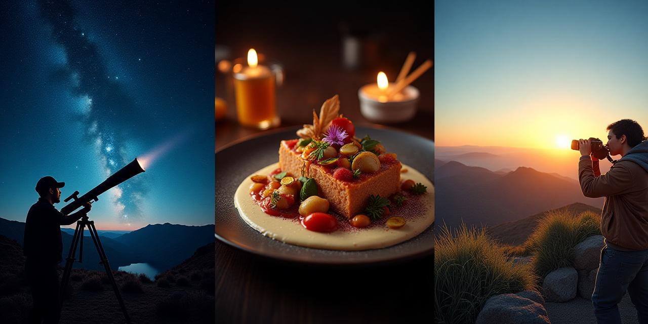 Expediciones especializadas temáticas: astroturismo, gastronomía y fotografía